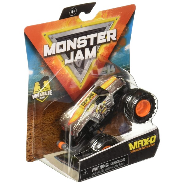 Monster Jam 2021 Spin Master 1:64 Diecast Monster Truck with Wheelie Bar: Legacy Trucks Max-D