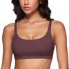 INGIA Women's Square Scoop Neck Sports Bra Thin Strap Padded