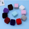 HSLFUAI 2 Pack Velvet Ring Box,Small Ring Box,Ring Box for