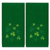 JarThenaAMCS 2Pcs Green St. Patrick's Day Hand Towels Cotton Embroidered