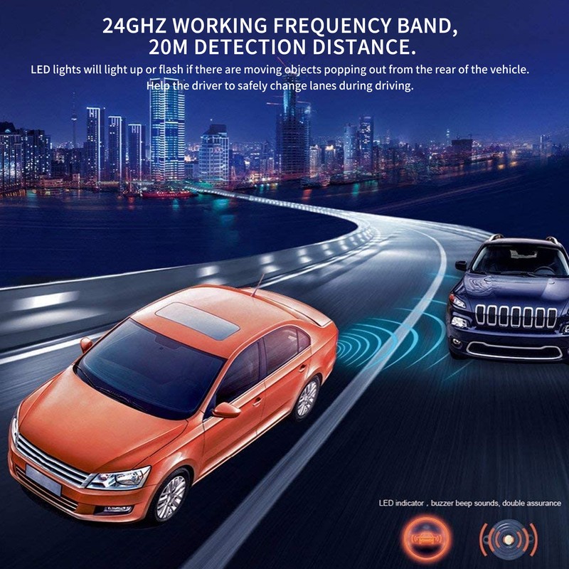 24Ghz Blind Spot Radar Detection System BSM Alert Lane Change