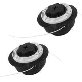 Set of 2 Autocut C6-2 mowing heads for Stihl brush cutter, with 2-thread, 2.0 mm thread head, replacement part compatible with FS 38, 40, 45, 50, FSE 60, 71, 81 brush cutter