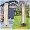 UHousDeco Solar Patio Umbrella Cover - LED Lighted Outdoor Table
