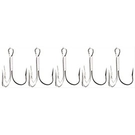 Eagle Claw Lazer 4X Treble Reg Shank Straight Point Hook