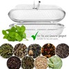 com-four® Tea Strainer Made of 304 Stainless Steel, Dishwasher Safe,