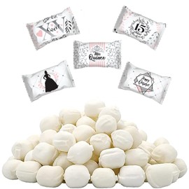 Fruidles Quinceanera "Sweet 15" Birthday Buttermints, After Dinner Mints, Fat-Free, Kosher Certified, Individually Wrapped (55 Pieces)