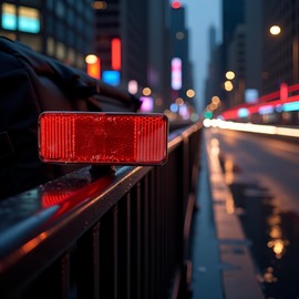 Red Reflector Rear Pannier Rack Attachment Bicycle Rear Reflector Attachment to Luggage Rack Cycling Lights Reflectors