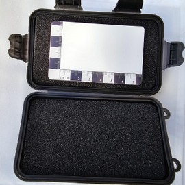 Metal Detecting Finds Box With Scale Card