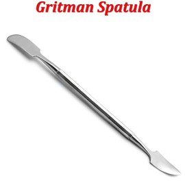 MEDSPO Professional Dental Carvers | Cement Spatula Stock Knife | Single Double End | Sculpting Wax Modeling Mixing | Lab Tools (Gritman Spatula)