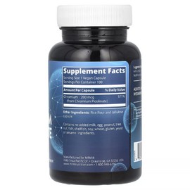 Chromium Picolinate, 100 Vegan Capsules (200 mcg per Capsule)