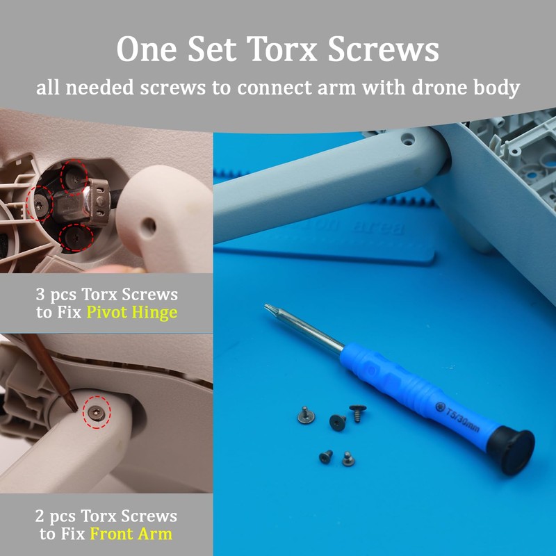 iMusk 5 pcs Original Pivot Hinge Torx Screws for DJI