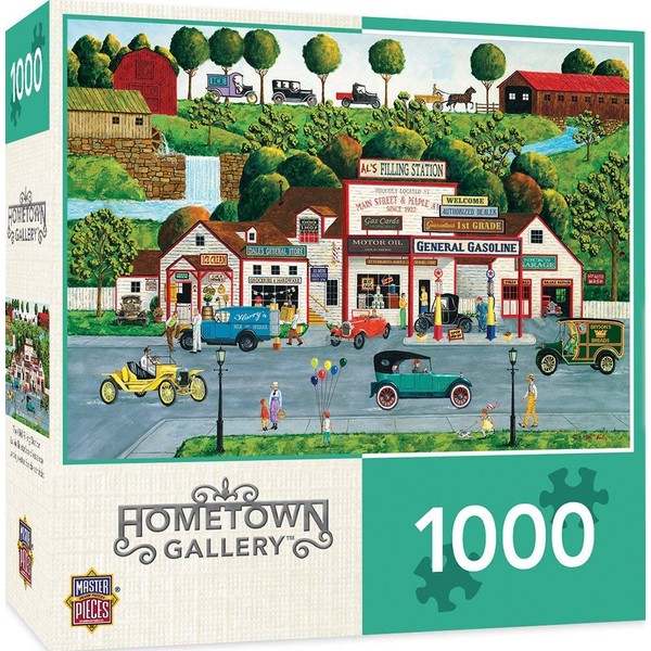 MasterPieces Hometown Gallery The Old Filling Station - Gas Station 1000Piece Jigsaw Puzzle by Art Poulin, Model:71626