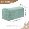 uxcell 2Pcs Stretch Armrest Covers, Polyester Soft Couch Arm Slipcovers