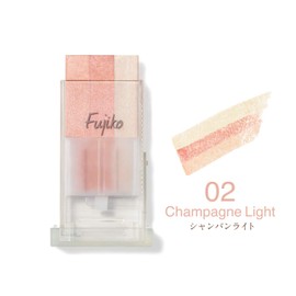 Fujiko Chalk Teak 02 Champagne Light 0.2 oz (7.1 g), Pink