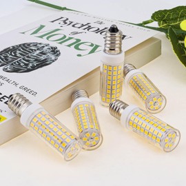 E14 Light Bulbs 5Pcs, LED Base Bulb 110V 5W 3000K Warm White Lamp Bulb Replace, Dimmable Light Incandescent Bulb 5W Equivalent 40W European Base Bulb, Fit for Cooker Hood, Home Lighting, Refrigerator