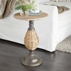 Deco 79 Wood Side End Accent Table End Table with