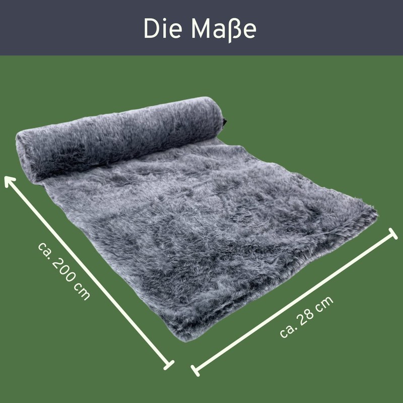 Fur Look Table Runner 28 x 200 cm - Fluffy