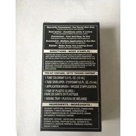 Color For Him Mens Facial Hair Dye Black Mustache Beard Brush In