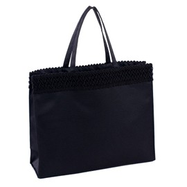 Formal Sub Bag, A4 Compatible with Gusset, Horizontal Type, Made in Japan, For Congratulations and Condolences, Black