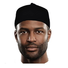 Dupsie's Black Wool Felt Igbo Cap African Fez Kufi Hat