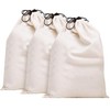 MISSLO Set of 3 Cotton Breathable Dust-Proof Drawstring Storage Pouch
