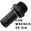 AERZETIX - C63625 Set of 2 Male Hose Connection Straight