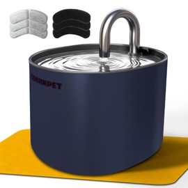 Dog Water Fountain - 102Oz/3L Cat Fountain for Drinking - Dogs Drinking Waterer Bowls Indoor - Pet Water Fountain - Kitten Drinking Fountains with 3 Filters and 1 Mat