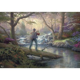 Buffalo Games - Gold - Thomas Kinkade - It Doesn't Get Much Better - 500 Piece Jigsaw Puzzle for Adults - Challenging Puzzle Perfect for Game Nights
