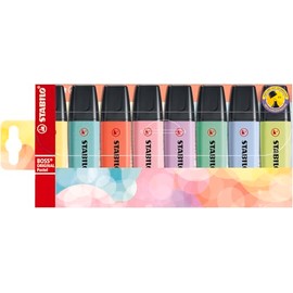 STABILO BOSS ORIGINAL Pastel - Estuche con 8 colores