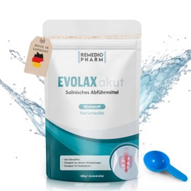 Evolax Fast-Acting Laxative | Glauber Salt | XXL Pack 305 g | Includes Measuring Spoon | For Constipation or Fasting Cures | 100% Pure Without Conditions | Made in Germany