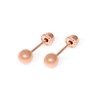 Aretes bebé oro 10 kilates dormilonas (3mm)