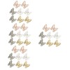 Healvian 4sets Nail Gems Opal Nail Charms for Manicure Elegant