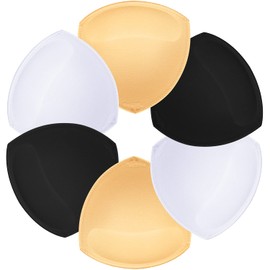 TopBine 3 Pairs Bra Pads Inserts Women's Sports Cups Bra Replacement Insert Bra Padding Inserts for Bikini Swimsuit (3 Color L, C/D)