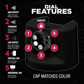 Rust-Oleum 2X Automotive Enamel Custom Spray 5-in-1 Spray Paint, 12 oz, Flat Black