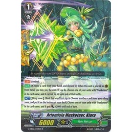 Bushiroad Artemisia Musketeer, Kiara - G-EB02/042EN - R - G Extra Booster 2: The Awakening Zoo