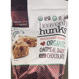 Heavenly Hunks USDA ORGANIC Oatmeal Dark Chocolate GLUTEN FREE Cookies 22oz 2 PK