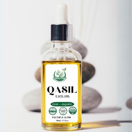 Qasil face Oil (50ml / 3.4 fl oz) Plant Based Facial Oil Serum for Dry or Sensitive Skin, Resilience | Firm Skin & Reduce Fine Lines– Anti-Aging for All Skin Types.