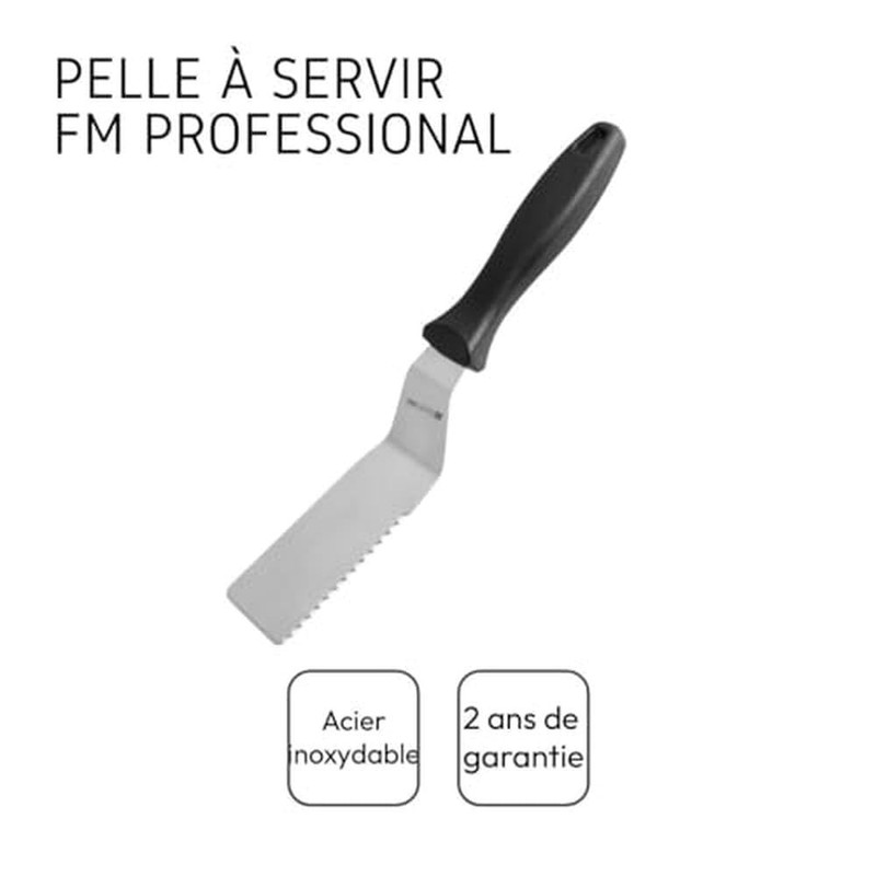 FM PROFESSIONAL Fmprofessional 21718 Cutting Slice, Stainless Steel, Black, 50