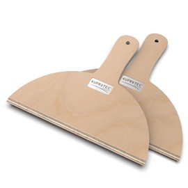 AUPROTEC Heiko Pizza Shovel Wooden Pizza Board Birch Polished Set of 2 Size S Diameter 26 cm