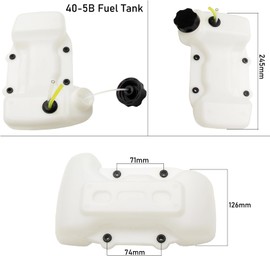 Gas Fuel Petrol Tank for Various Strimmer Brushcutter Hedge Trimmer Brush Cutter Chainsaw Multi Tool 44-5 1E40F-5 43cc 52cc 47cc CG430 520