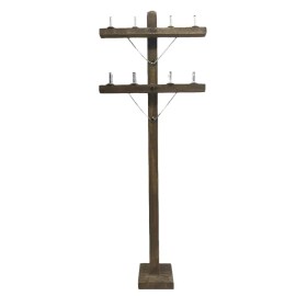 MrTrain 12" (Inch) Model Train Telephone Pole | G Scale |G Gauge | 1 (One) Pole