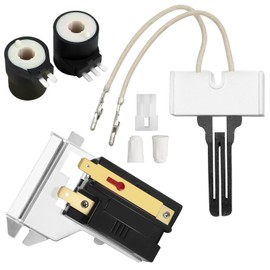 279834 Gas Dryer Valve Solenoid Coil Kit with 279311 Igniter & 338906 WP338906 Flame Sensor Fit for Whirlpool Maytag Kenmore Dryers Gas Valve by Techecook - Replaces WP338906 AP3094138 PS334310