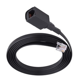 Serounder 155cm/61in 6-Pin Removable Separation Handheld Mic Extension Cable Cord for Walkie Talkie Radio FT-7800R, FT-8800R, FT-7900R, FT-8900R