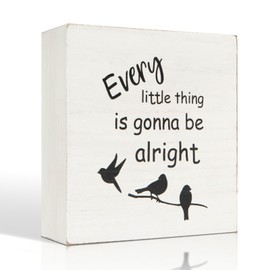 Office Decor,Coffee Table Decor, Shelf Decor(5 x 5 Inches) - Interesting Office Desk Accessories, Freestanding or Wall-Mountable(White)