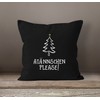 MoonWorks At?nnschen Please! Christmas Decorative Cushion Cover Gift Black Jumper