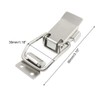 uxcell Stainless Steel Drawer Toolbox Toggle Latch Catch, 3.1-Inch