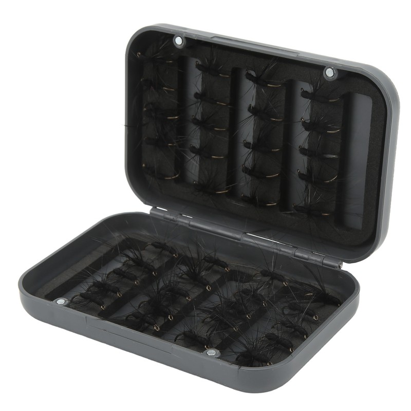 40PCS Fly Fishing Flies Kit Realistic Black Ant Hand Knitting