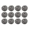 12Pcs Steel Wool 410 Stainless Steel Scourers Scrubber Pad Scouring