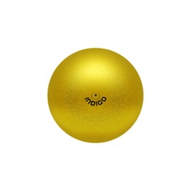 DRUNA Rhythmic Gymnastics Ball – Metallic + Glitter PVC, 17 cm, 300 g – Gymnastics Apparatus, Exercise Ball (Gold)