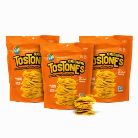 Prime Planet Plantain Chips - All Natural Original Flavored Tostones / Patacones in a Re-Sealable Bag - Certified Non GMO - Gluten Free - 3.53 Oz per Unit - 3 Pack